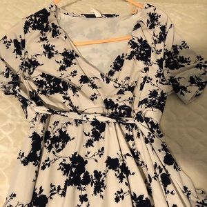 Hi-Low Wrap Dress